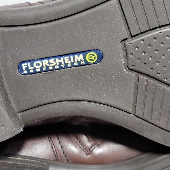 Florsheim Midtown Boot Zip Plain Toe Mens Size 11 D Brown Genuine Leather NEW - Picture 12 of 16